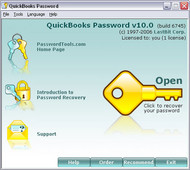 QuickBooks Password screenshot